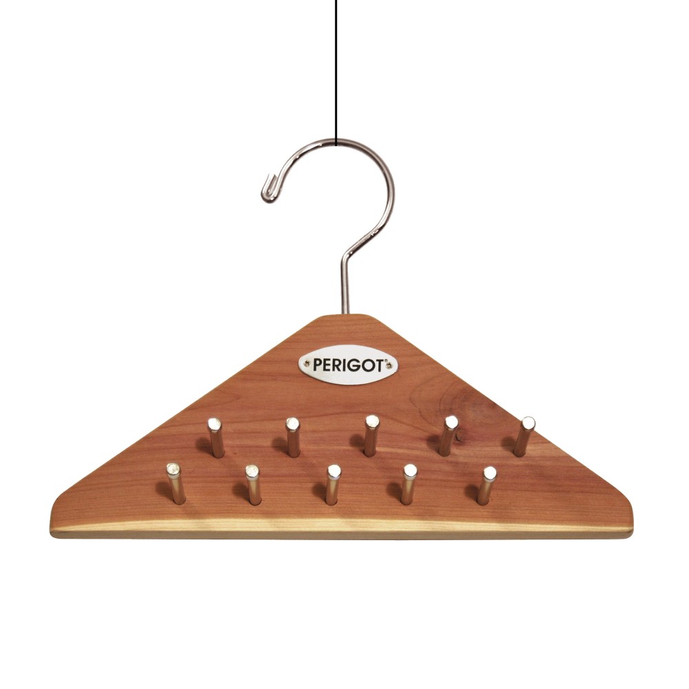 Porte-Cravates En Bois Rotatif 360° Avec 24 Crochets - Support Ceintures Écharpes Multifonction