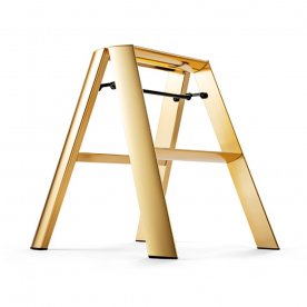 ALUMINIUM STEP STOOL "FOLDABLE" GOLD PREMIUM COLLECTION