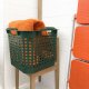 FOREST GREEN STACKABLE BASKET