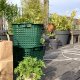 SET OF 3 FOREST GREEN STACKABLE BASKETS