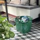 SET OF 5 FOREST GREEN STACKABLE BASKETS