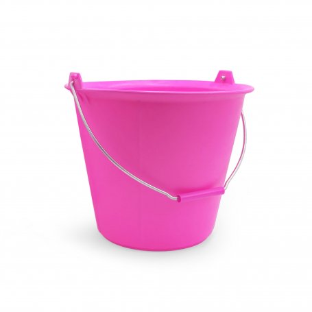 SEAU TUTTI FRUTTI 13 LITRES ROSE FLUO