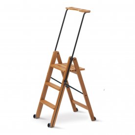 ESCABEAU PLIANT BOIS ET METAL 3 MARCHES