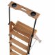 FOLDING WOODEN AND METAL STEPLADDER 3 STEPS