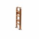 FOLDING WOODEN AND METAL STEPLADDER 4 STEPS