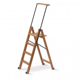 ESCABEAU PLIANT BOIS ET METAL 4 MARCHES
