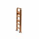 FOLDING WOODEN AND METAL STEPLADDER 5 STEPS