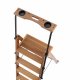 FOLDING WOODEN AND METAL STEPLADDER 5 STEPS