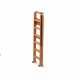 FOLDING WOODEN AND METAL STEPLADDER 5 STEPS