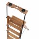 FOLDING WOODEN AND METAL STEPLADDER 5 STEPS