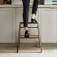 ALUMINIUM STEP STOOL "FOLDABLE" BRONZE