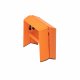 ESCABEAU PLIANT 1 MARCHE ORANGE EN ALUMINIUM